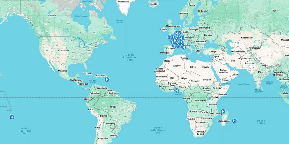 map hopitaux balisés PROMIC 2026